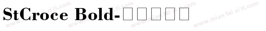 StCroce Bold字体转换